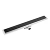 Linear shower drain tempered shower side outlet linear floor drain