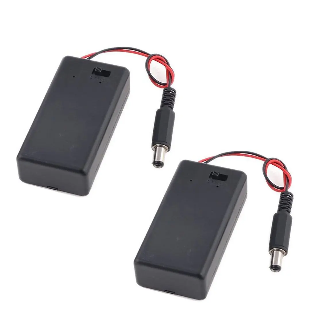 9v battery holder with dc plug