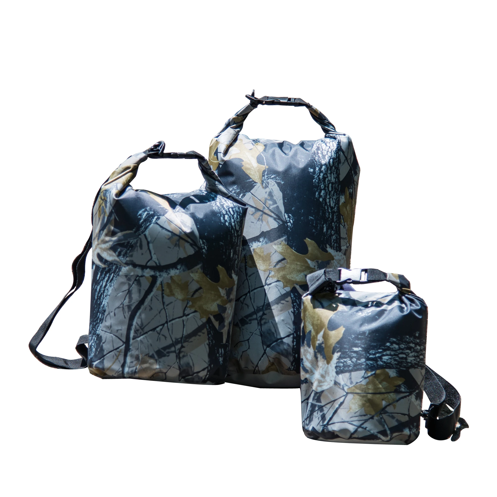 

outdoor printed camo tape waterproof pouch dry sack water weight bags camping