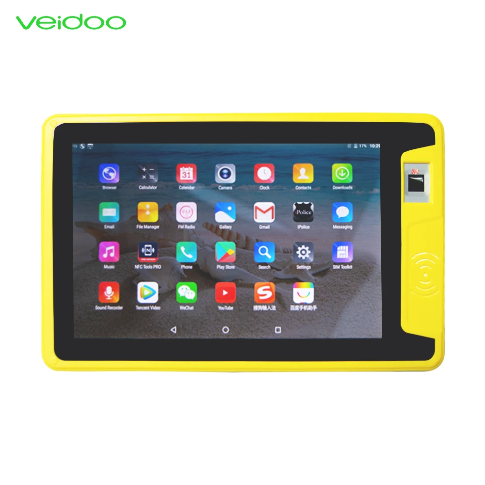 

Veidoo 10 inch 4G BT GPS Waterproof Rugged Industry Android Tablet PC With Fingerprint Reader