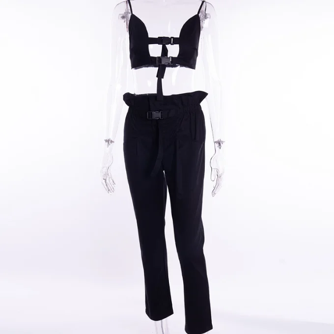 
Fashion Lady Pant Sets Women Overalls Suits Sexy Ladies Trouser Set 