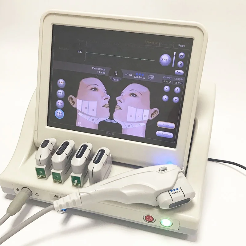 

Yting Professional Ultrasound SMAS Hifu Anti Aging Facial Lifting Machine with 5 Cartridges