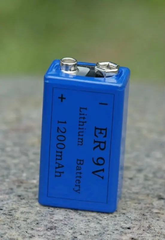 9V squate lithium battery