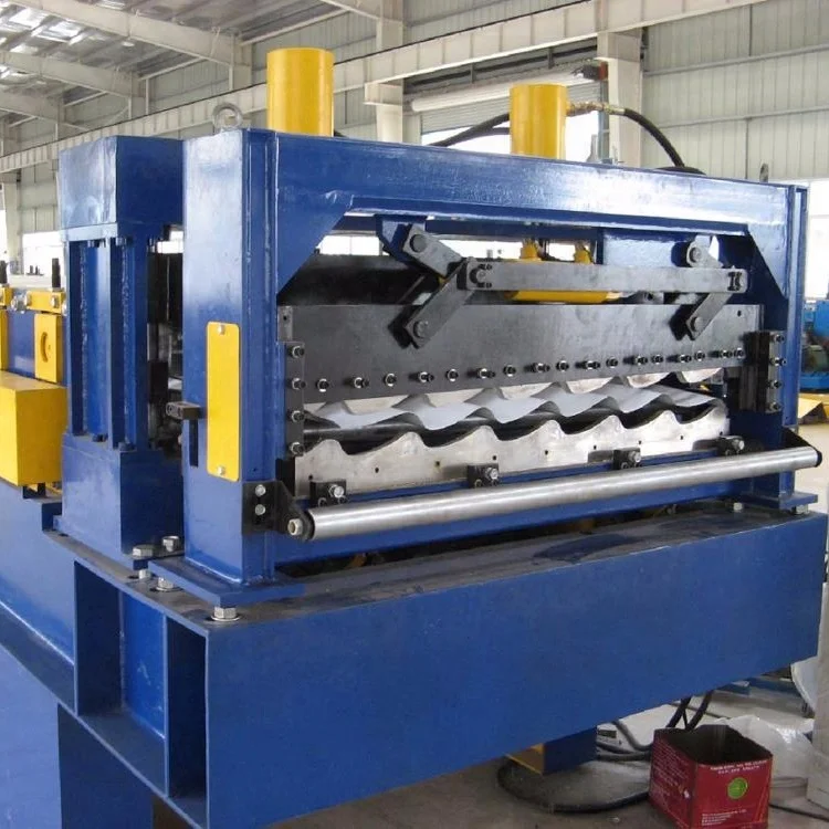 Plc Control Metal Tile Making Machine Step Tile Roll Forming Machine ...