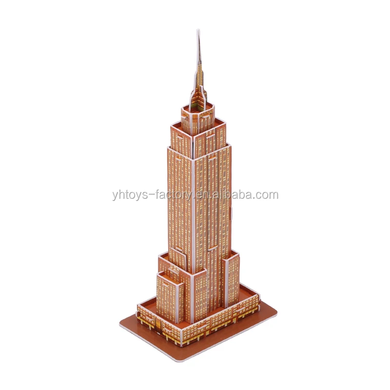 Educational Toys Puzzle U.S. Empire State Building Model Toys World Famous Architecture 3D Puzzle For Kids