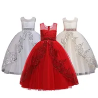 

Flower Girls Wedding Dress Princess Party Costume Kids Long Gown Children Pageant clothing