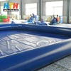 Extra large rectangular indoor children inflatable swimming pool kids pool with cover