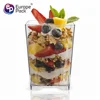 Party supplies new design square plastic eco cup for dessert