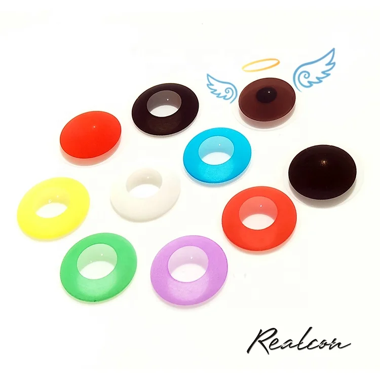 

Realcon Soft Cosmetics Colored Halloween Cosplay Contact Lenses, Diverse colors