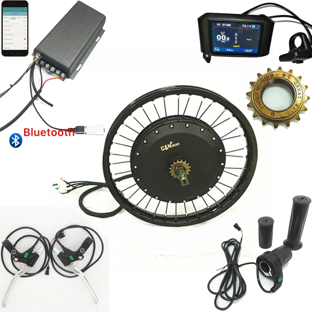Bike Electric Kit 72v 8000w Ebike Kit Electric Bike Conversion Kit