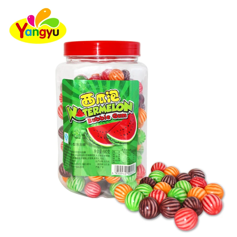 Halal Cute Round Mini Watermelen Bubble Gum Buy Watermelen Bubble Gum
