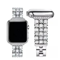 

For Apple Watch Diamond+Stainless Steel Watch Band 38mm 42mm with Adapter