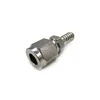 stainless steel compression nipple adapter with swivel nut