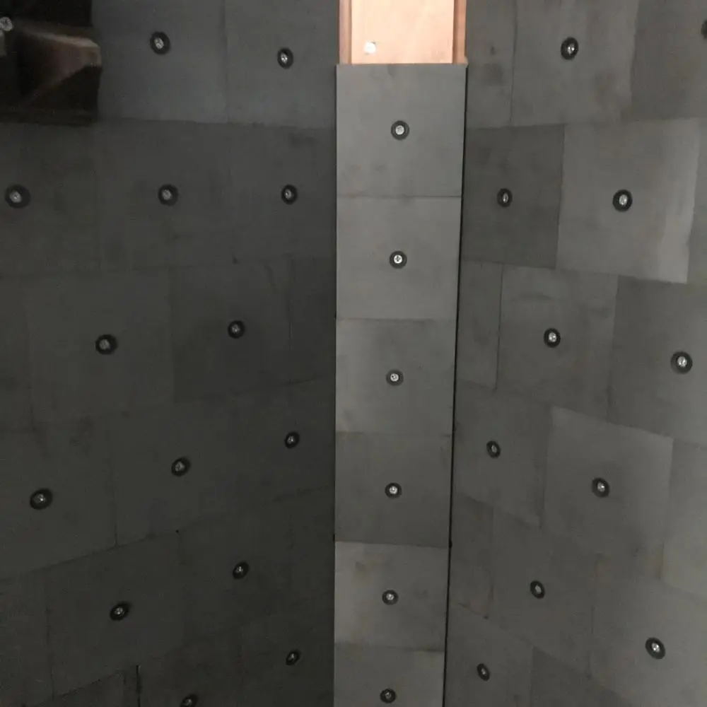 
6.7mm 5.5mm height EMC chamber ferrite tile for testing 