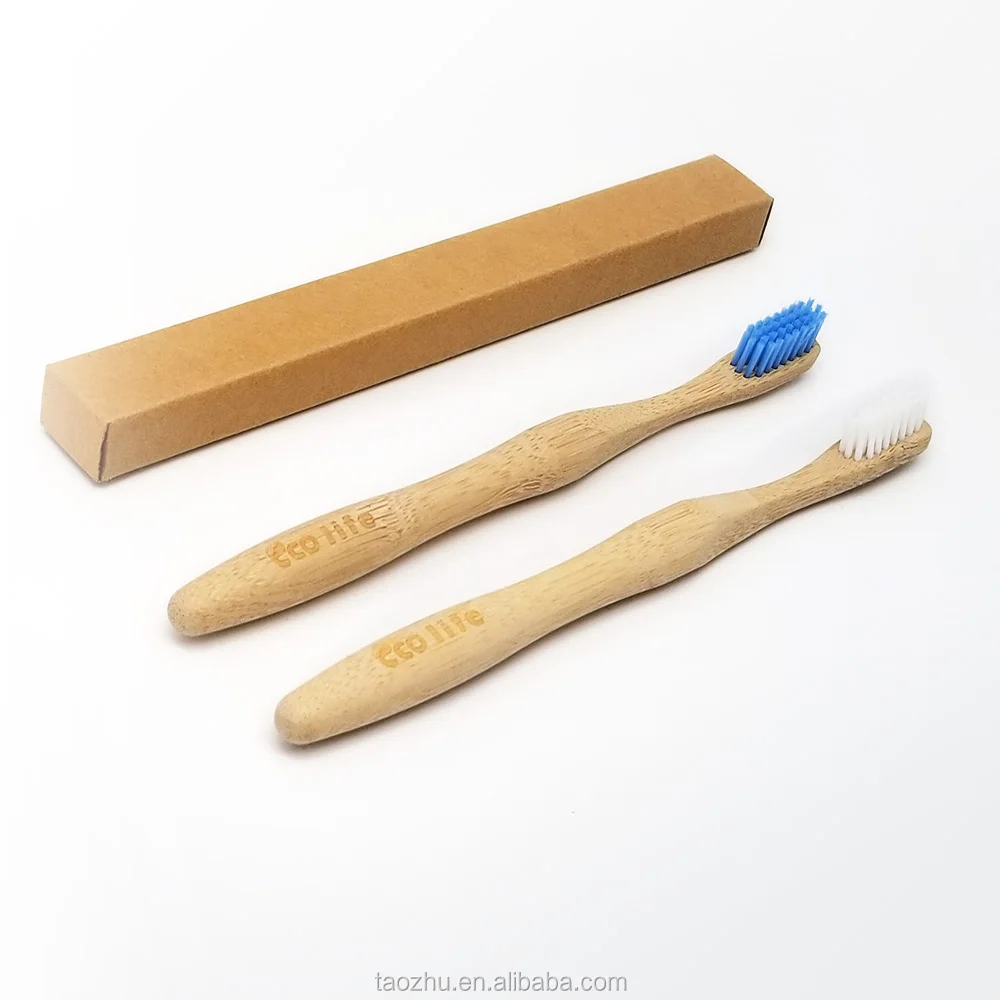 

200 Counts Private Logo Label Luxurious 3D Bamboo Toothbrush Biodegradable Bambu Toothbrush