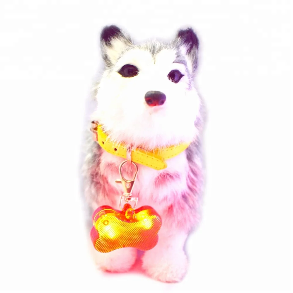 

Bone shaped LED dog ID tag, LED pendant necklace, flashing dog pendant