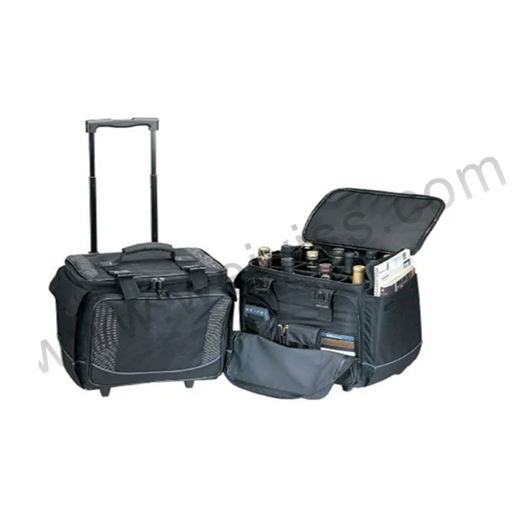 12 bottle wine suitcase with wheels