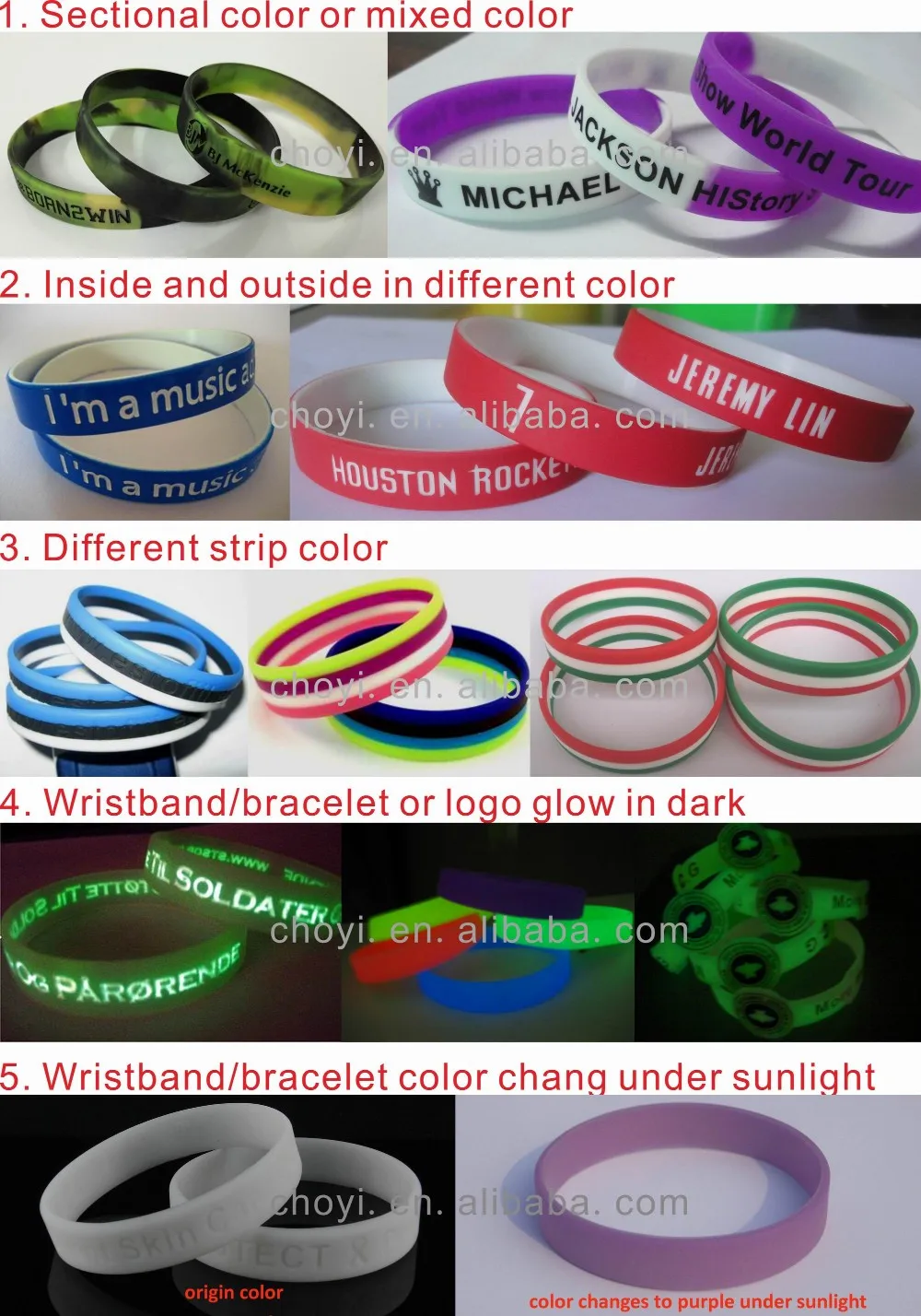 custom bracelet Natural eco-friendly durable rubber wristbands silicon wrist bands custom silicon rubber bands