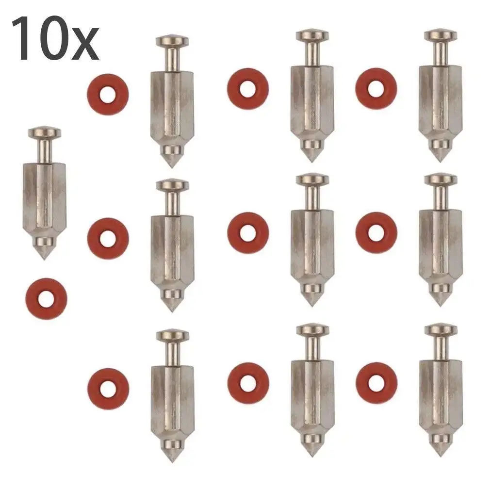 Panari Pack of 6 Carburetor Float Valve Needle Seat Kit for Briggs and Stratton 398188