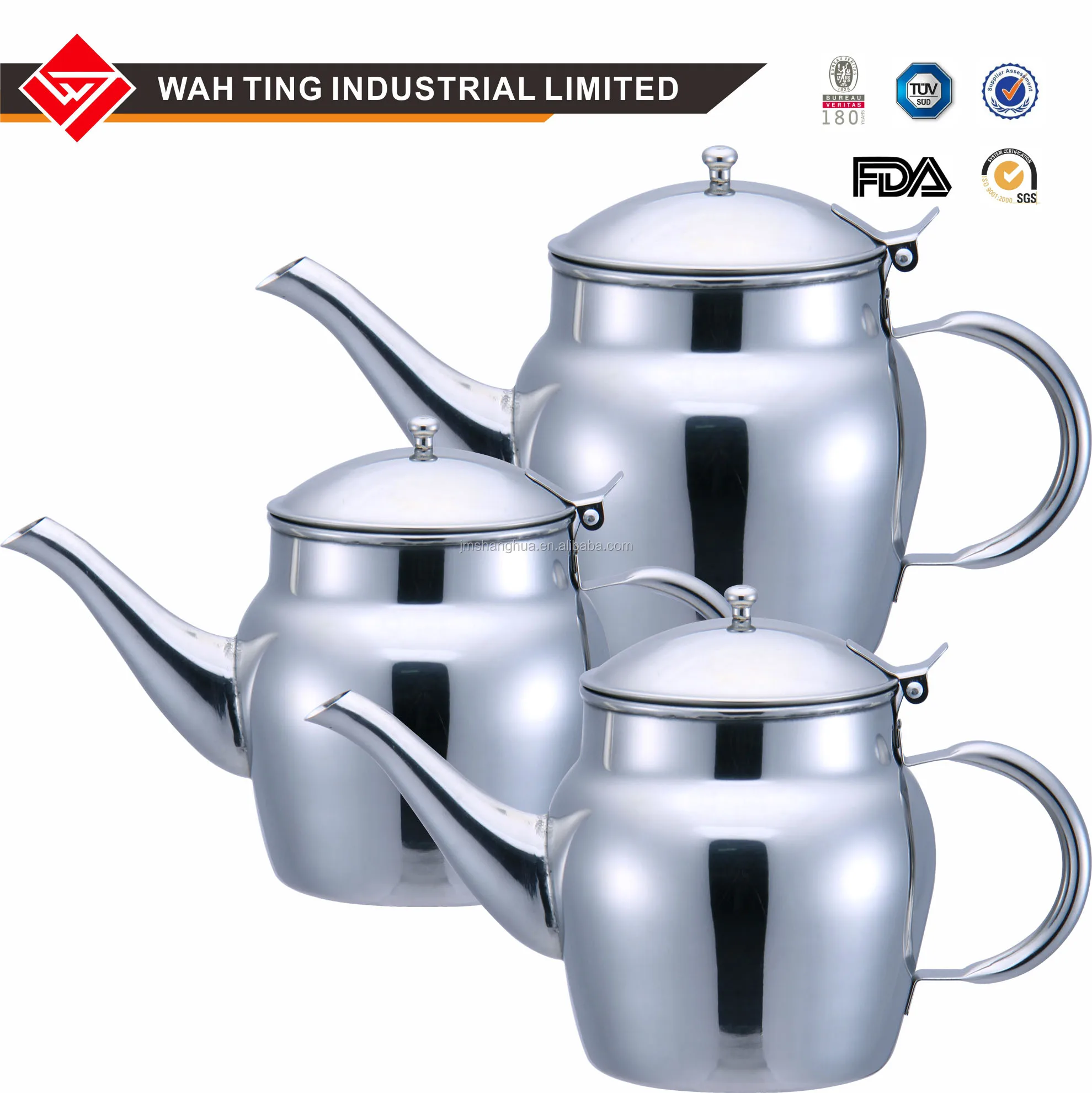 Best Sale 3 Pcs Teapot Set !good Stainless Steel Materialarabic Teapot