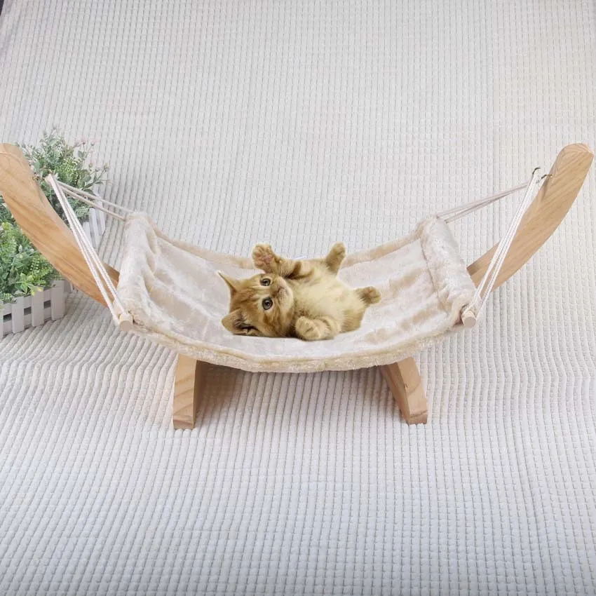 Hot Pet Travel Swing Bed Hammock Wood Handmade Cat Bed Cat Hammock Buy Cat Product,Pet Hammock