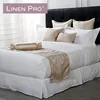 100 cotton decorative bed runner hotel white linen plain stripe