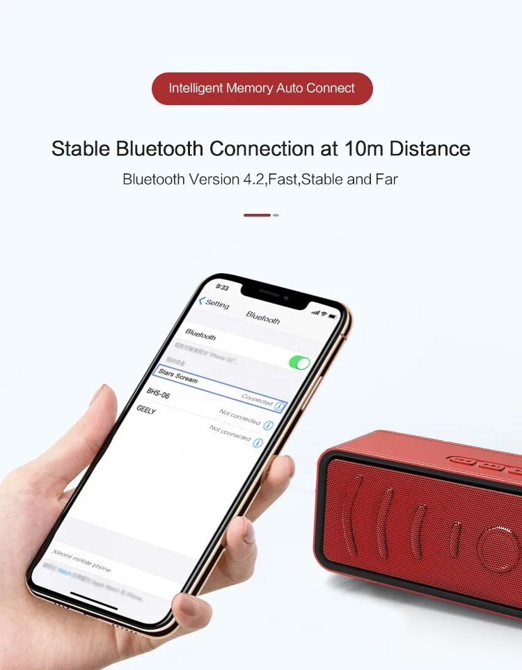 24-Hour Playtime Wire Speaker with Loud Stereo Sound, Rich Bass, Built-in Mic. Perfect Portable Wire for iPhone - ANKUX.COM