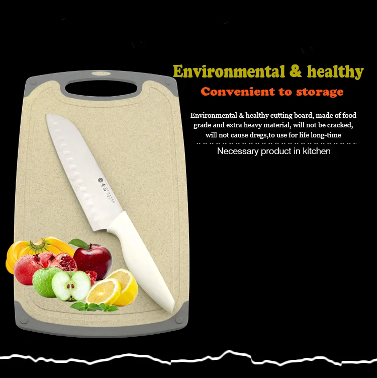 Safe and Environmental Wheat Straw 2pcs Set Cutting Board