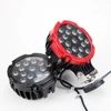 Hot sale 7" round car roof top work light off road parts, super bright led work light with spot/flood beam