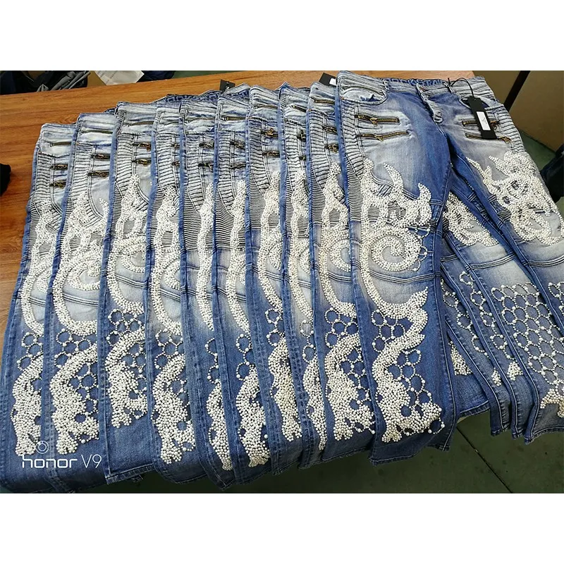 Royal Wolf Custom Rock Revival Jeans Diamond Cut Jeans Clothing