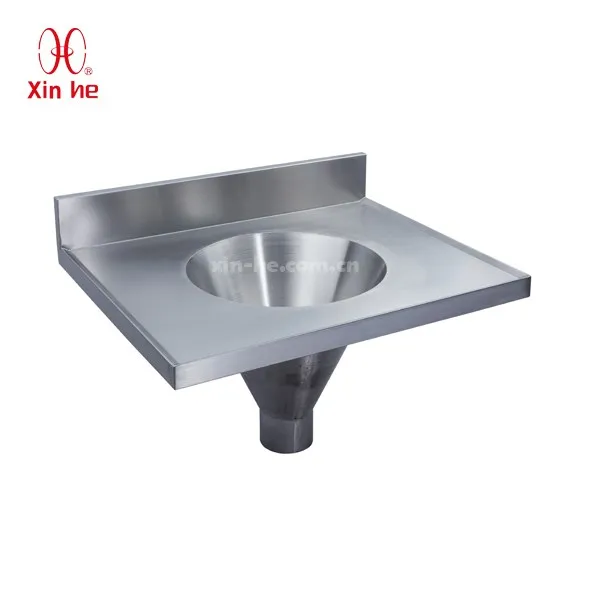 304 Stainless Steel Multifunctional Slop Hopper Sink For Medical Use