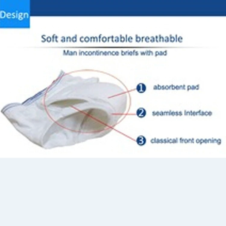 Wholesalen health care 100% cotton adult incontinence underwear