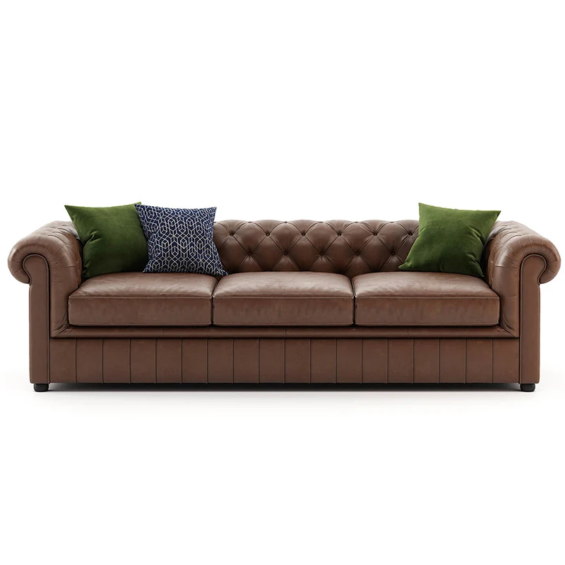 European Style 2 Seaters 3 Seat Wooden Frame Modern Comfortable