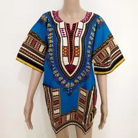 

2018 Hot selling high quality African style women shirt Dashiki dress