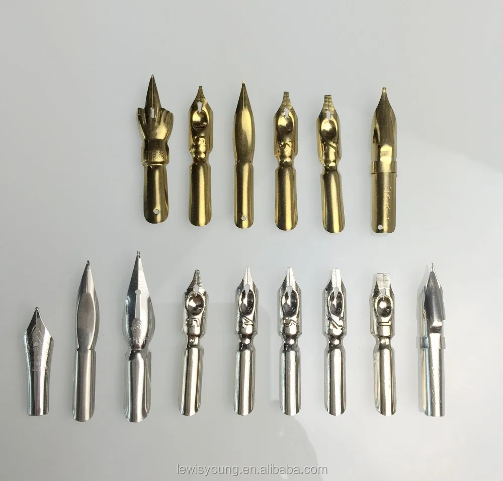 Golden Dip Pen Nibs Comic Drawing Painting Tools 5 Nibs Buy Painting