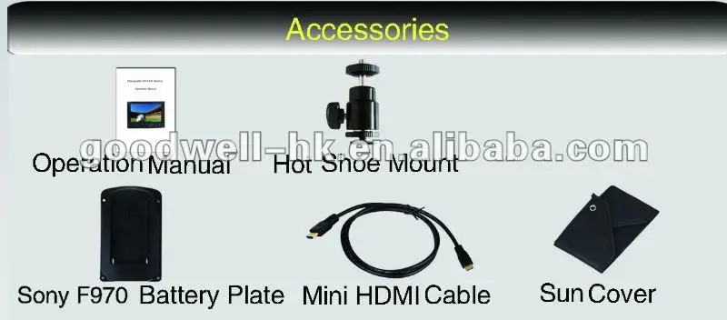 standard accessories