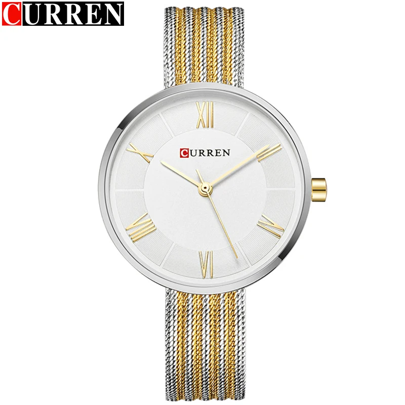 

Curren 9020 Brand Luxury Women Wristwatch Japan Quartz Minimalist Simple Round Dial Fashion Lady Bracelet Stainless Steel Watch