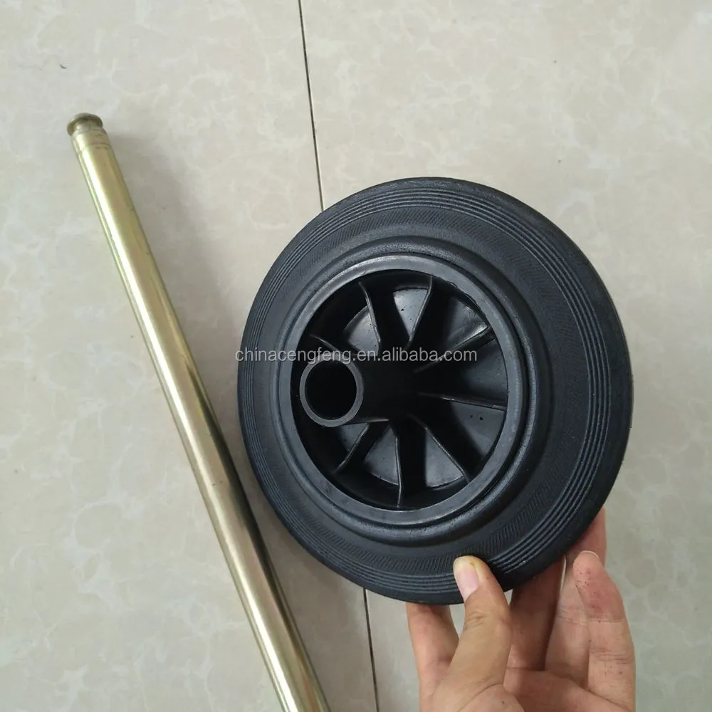 Garbage Bin Axle And Rubber Wheel 8 Inch Buy Garbage Bin Axle,Garbage