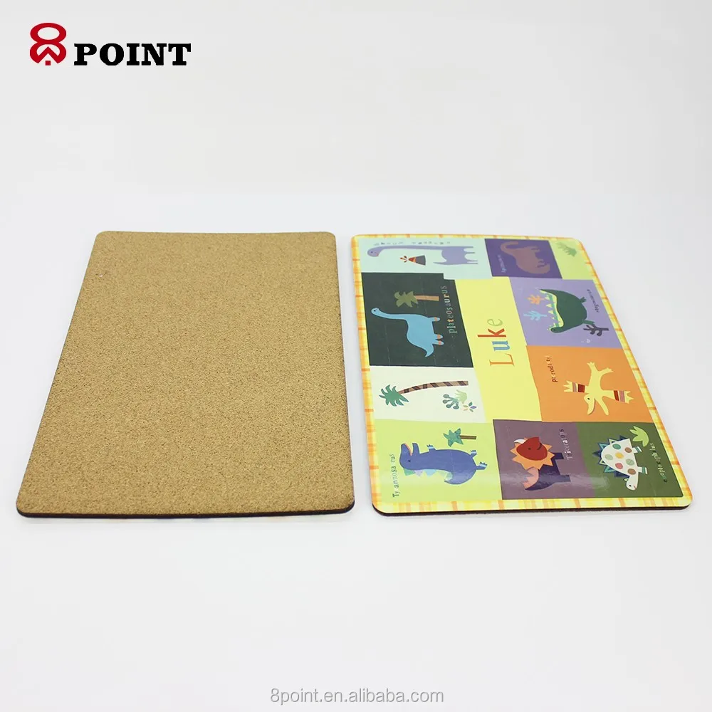 Sublimation Mdf Custom Printed Kids Cork Placemats And Coasters Buy