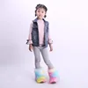 wholesale multi color black winter baby snow faux fur boots for kid