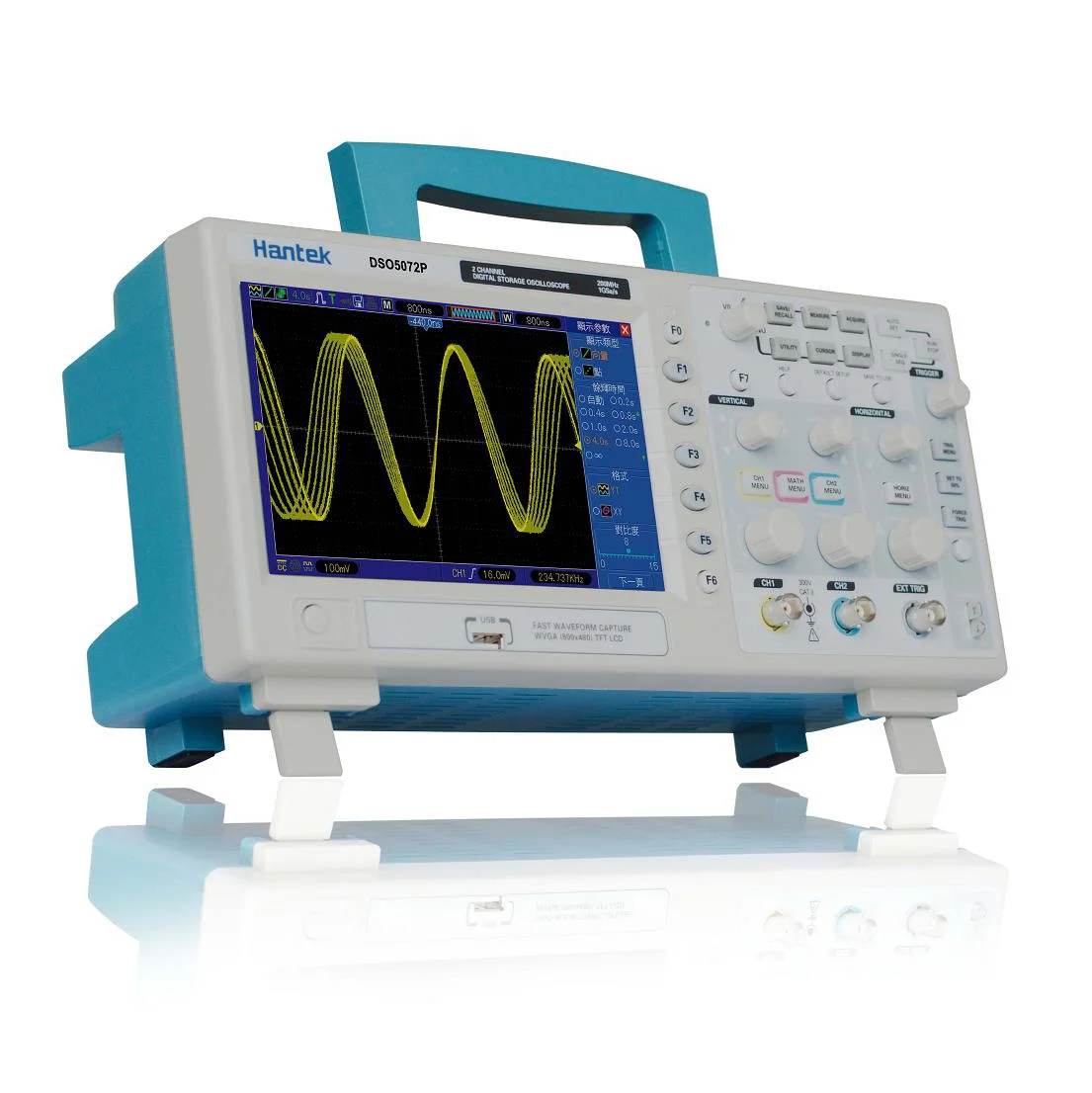 Hantek Dso5102p Digital Oscilloscope Portable 100mhz 2channels 1gsa/s