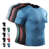 

2019 men athletic t-shirt sports t-shirt men gym dri fit t shirts