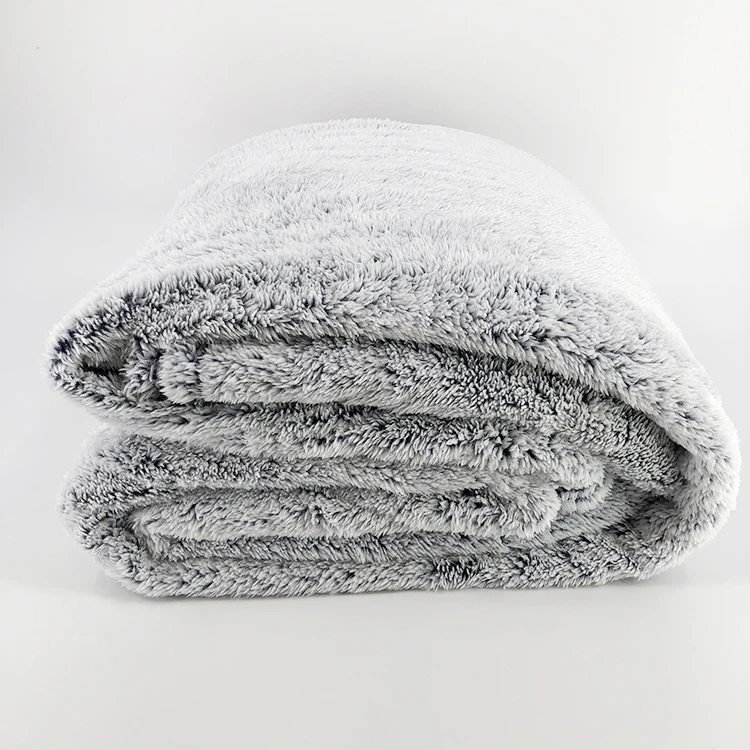 Wholesale Super Soft Sherpa Fluffy Blanket Throw With Back Side Printed