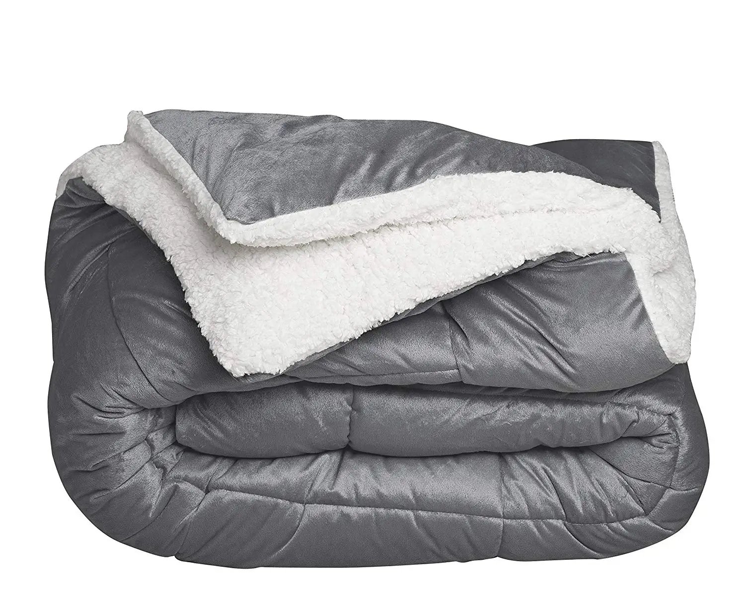 Comforter With Zane Ribbed Plush Reverses Faux Fur Sherpa Buy