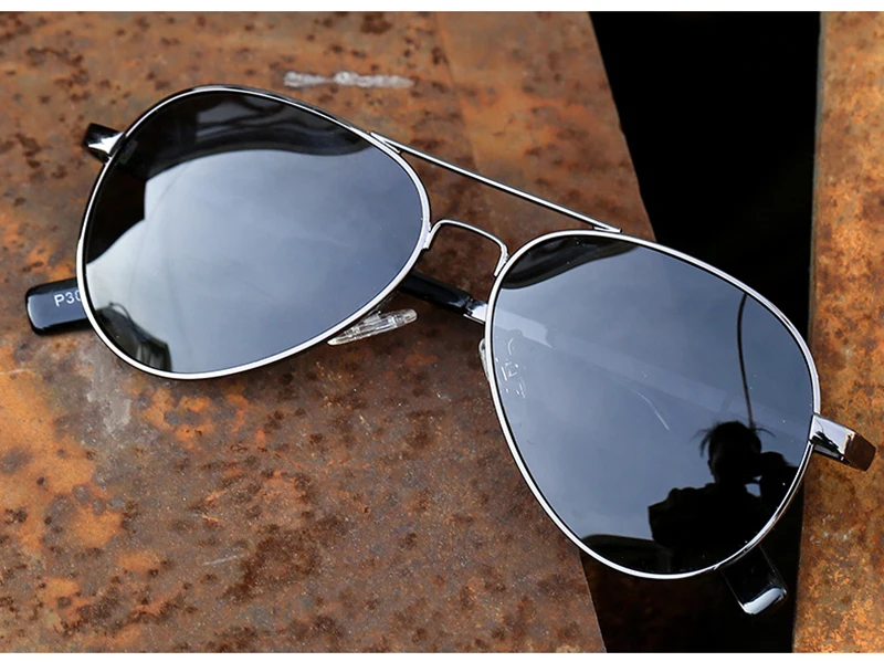 2019 High Quality CE FDA Metal Frame Polar Drive Pilot Polarized Mens Sunglasses
