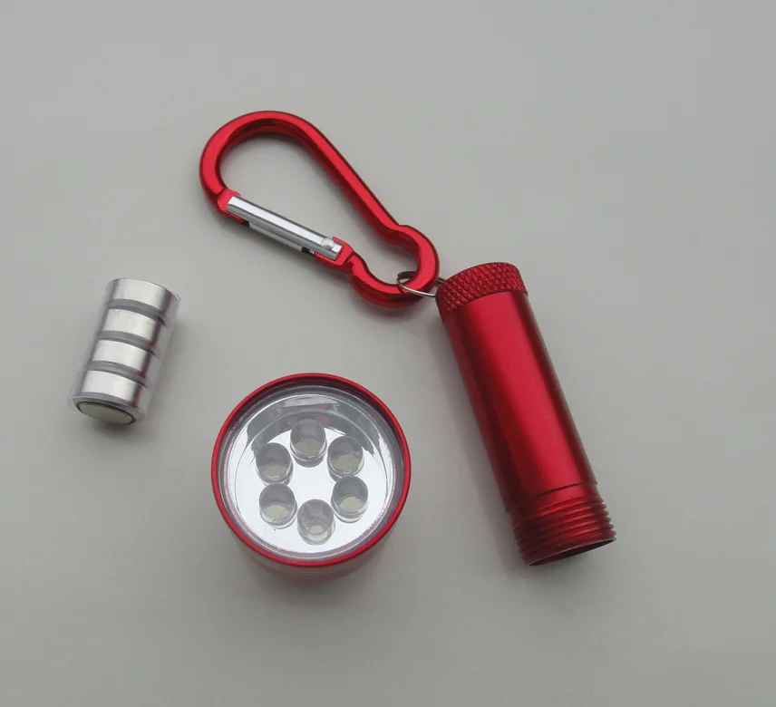 
factory price keychain flashlight metal carabiner keychain led keychain aluminum alloy 