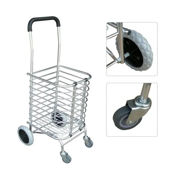 Best Grocery Shopping Cart Manufacturer Cheap Price Four Wheels Metal