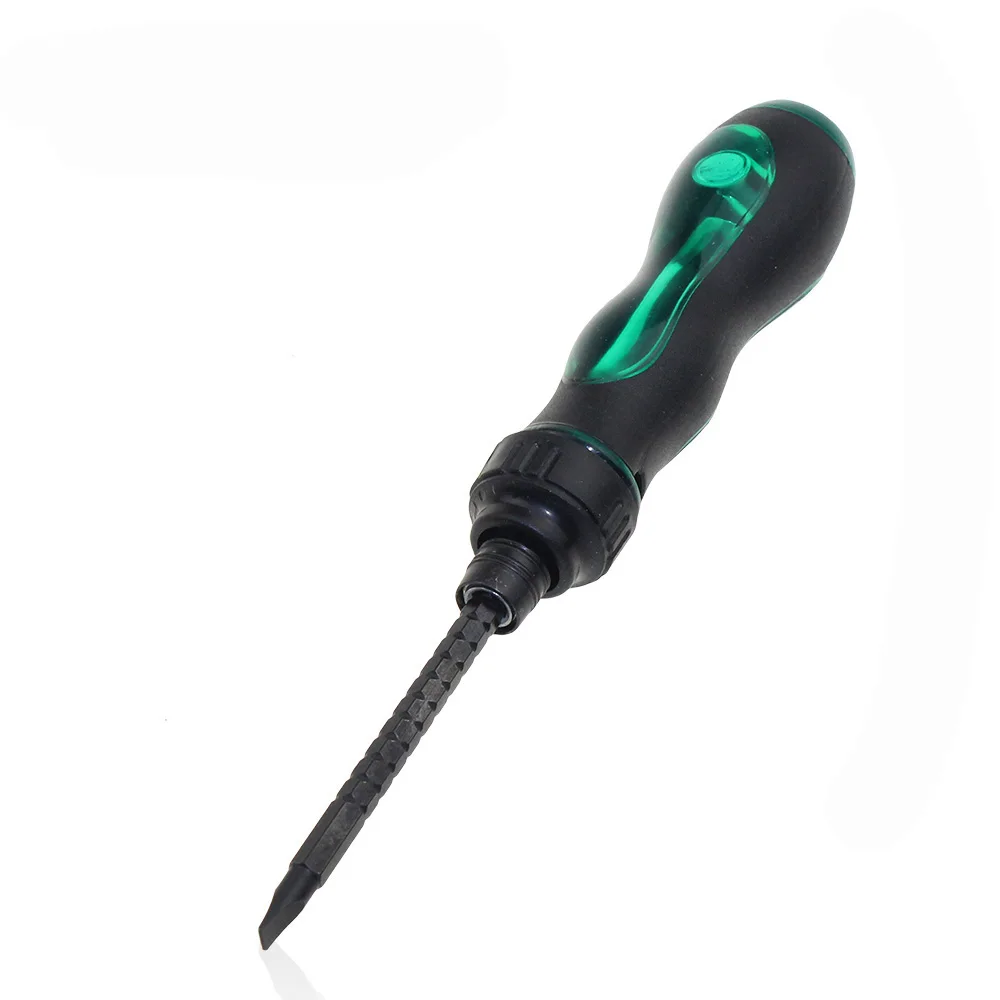 Ratchet Screwdriver Phillips Flat Two Ways Double Head Handle Tools