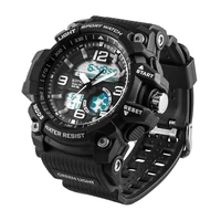 

High Quality Plastic Men Wrist Japan Movt 3ATM 5ATM Waterproof Sport Watch