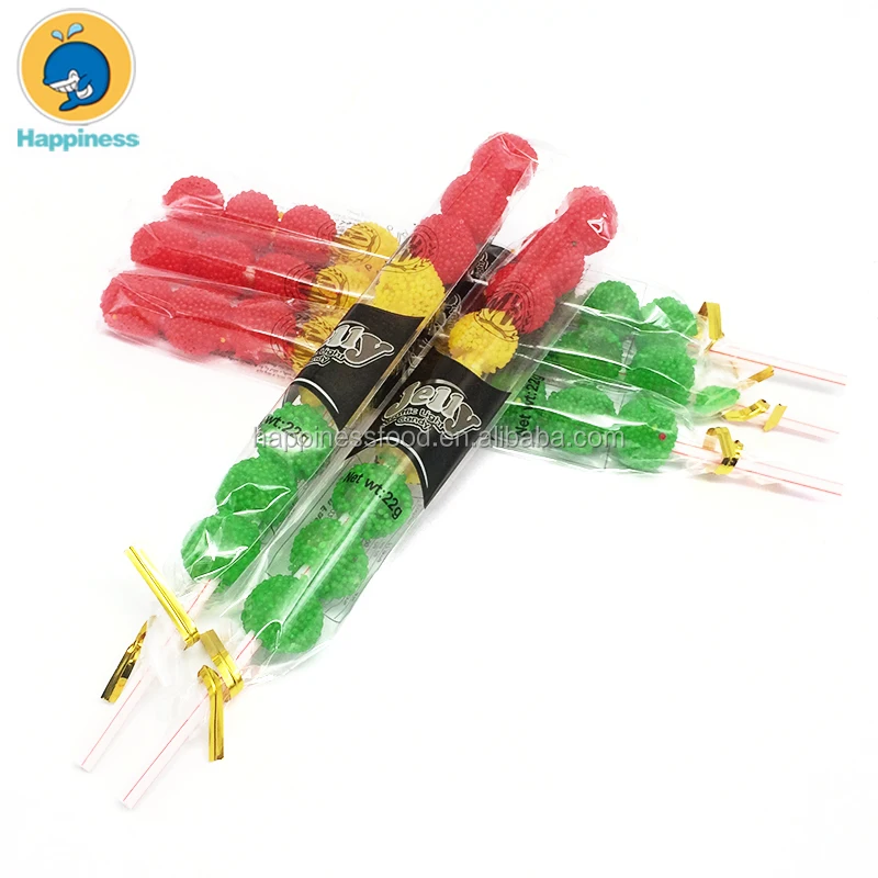 Jelly Traffic Light Lollipop Fruits Jelly Ball Soft Lollipop Gummy